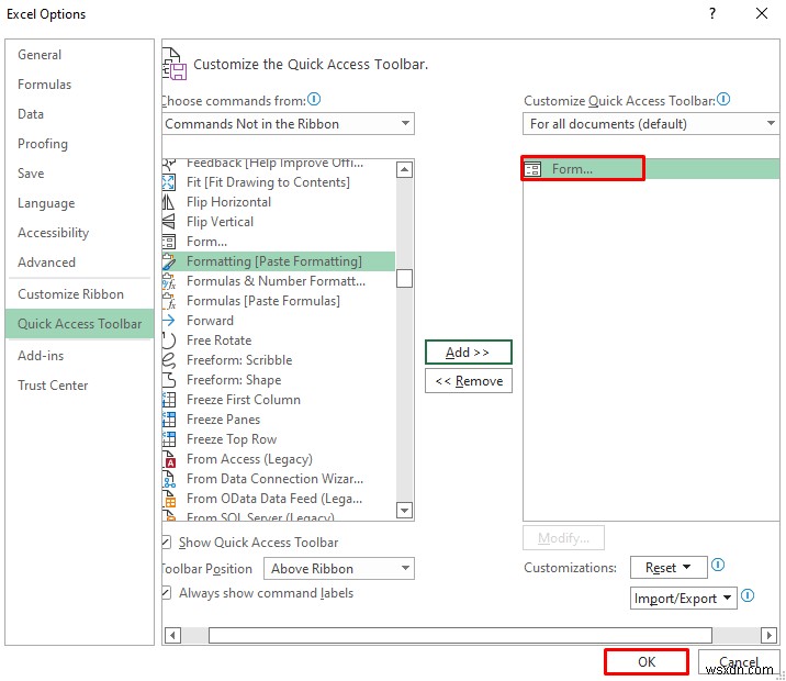 Cách tạo biểu mẫu nhập dữ liệu Excel mà không có UserForm