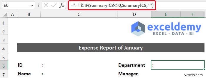 Cách lập báo cáo chi phí hàng tháng trong Excel (với các bước nhanh)