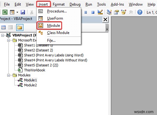 Cách in nhãn Avery từ Excel (2 phương pháp đơn giản)