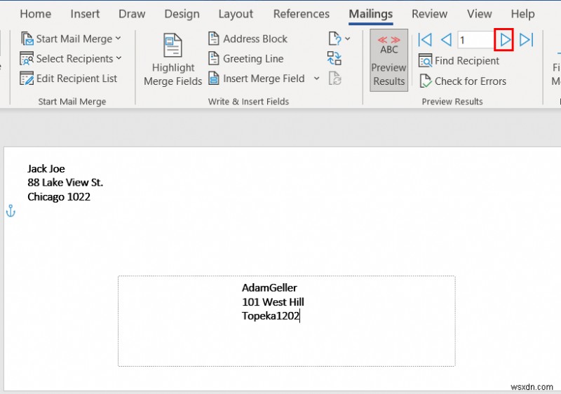Kết hợp thư từ Excel sang Word Envelopes (2 Phương pháp dễ dàng)