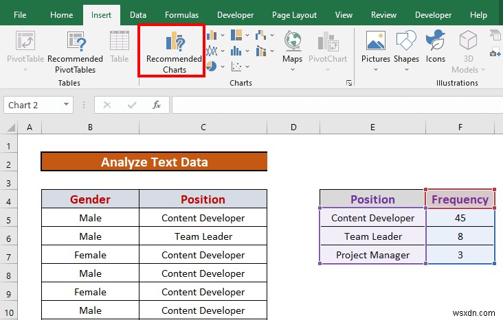 Cách phân tích dữ liệu văn bản trong Excel (5 cách phù hợp)