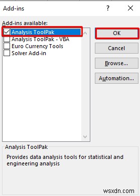 Cách thêm phân tích dữ liệu trong Excel (với 2 bước nhanh)