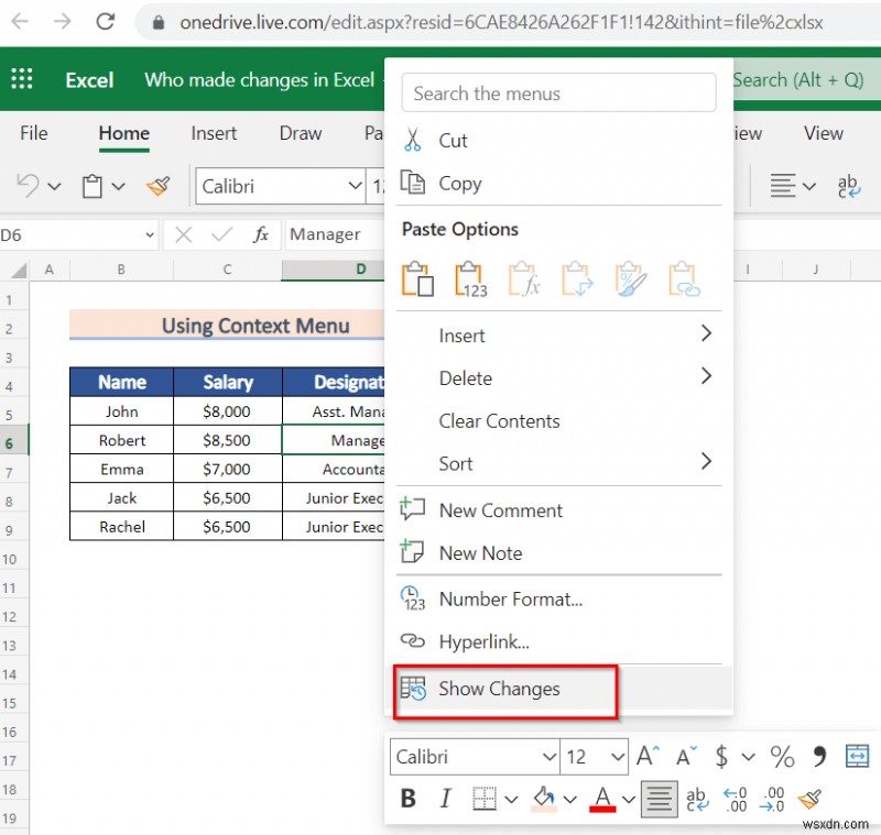 Cách xem ai đã thực hiện thay đổi trong Excel (6 phương pháp dễ dàng)