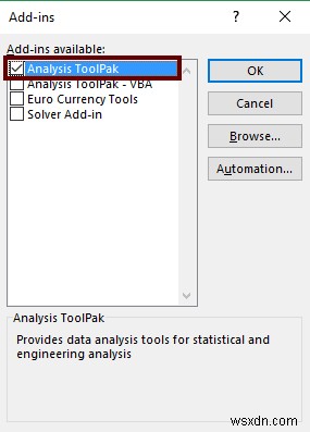 [Đã sửa:] Phân tích dữ liệu không hiển thị trong Excel (2 giải pháp hiệu quả)