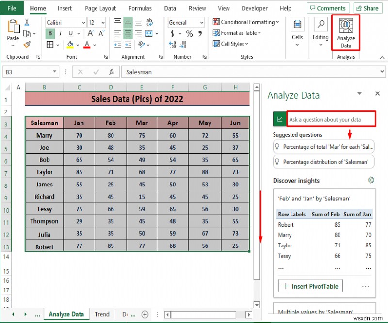 Cách phân tích dữ liệu bán hàng trong Excel (10 cách dễ dàng)