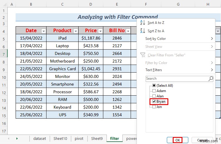 Cách phân tích tập dữ liệu lớn trong Excel (6 phương pháp hiệu quả)