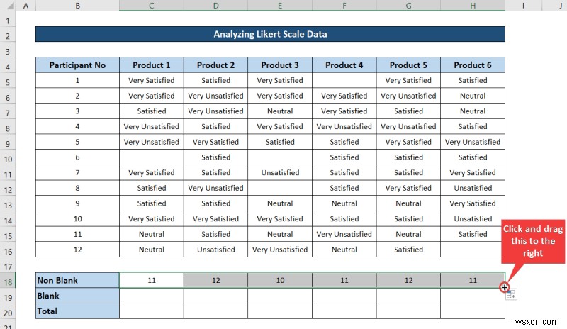 Cách phân tích dữ liệu quy mô Likert trong Excel (với các bước nhanh)