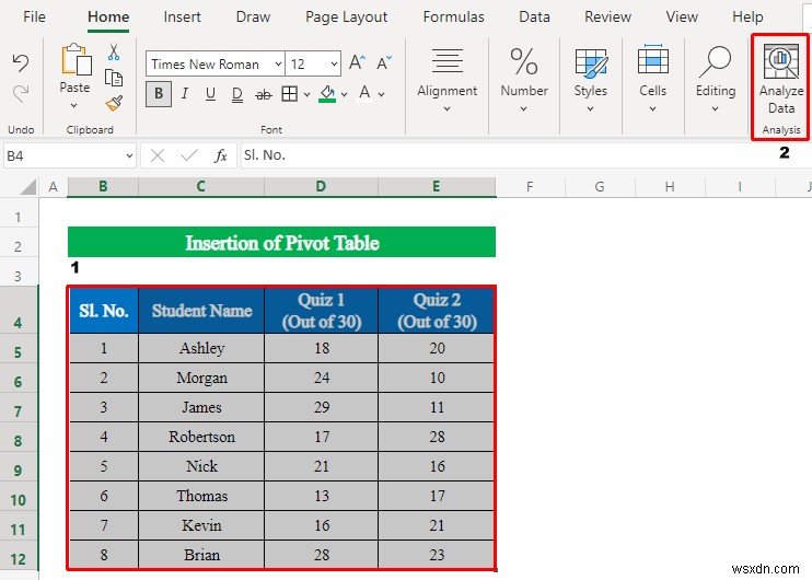 Cách sử dụng phân tích dữ liệu trong Excel (5 phương pháp dễ dàng)