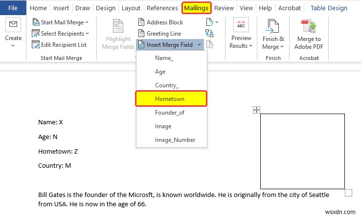 Cách kết hợp thư từ Excel sang Word (2 cách dễ dàng)