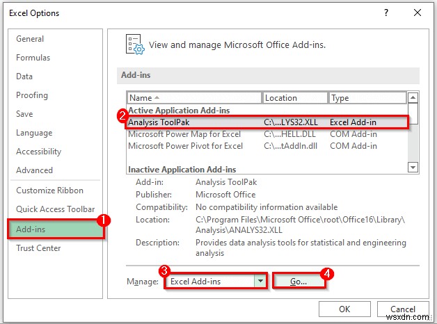 Cách tính làm trơn hàm mũ được điều chỉnh theo xu hướng trong Excel