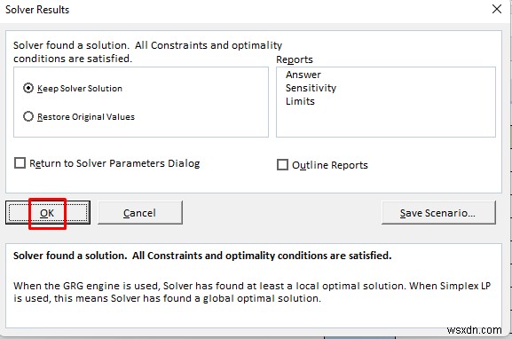 Cách giải quyết vấn đề lập trình tuyến tính kết hợp với Excel Solver