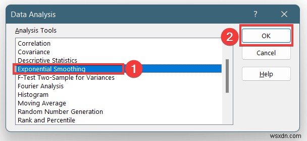 Cách thực hiện làm mịn theo cấp số nhân trong Excel (Với các bước nhanh)