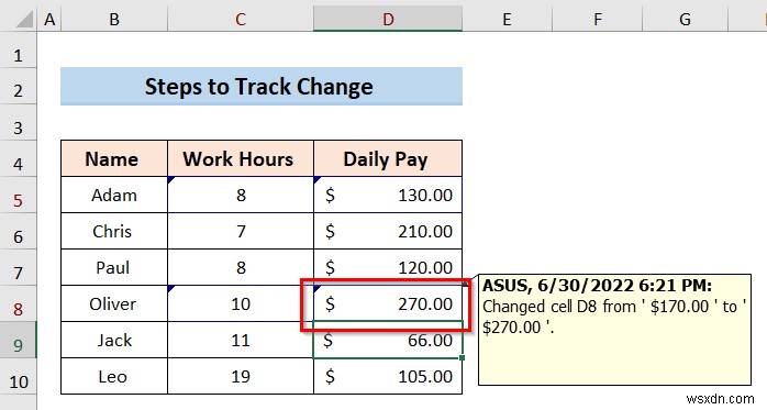 Cách theo dõi thay đổi trong Excel (với các bước đơn giản)