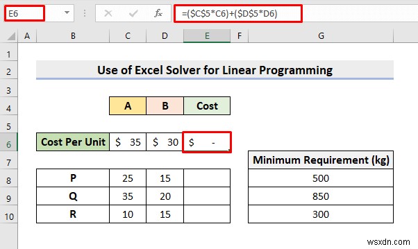 Cách sử dụng Excel Solver để lập trình tuyến tính (Với các bước đơn giản)