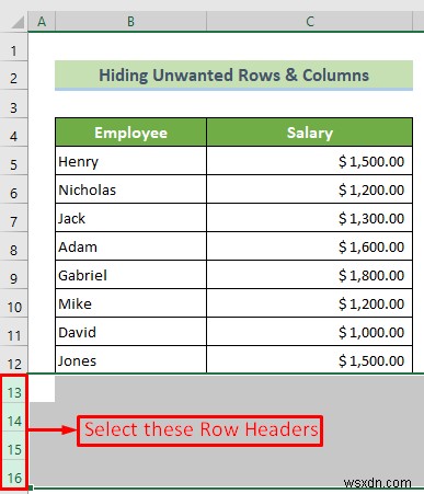 Cách đặt phần cuối của bảng tính Excel (3 cách hiệu quả)