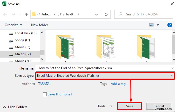 Cách đặt phần cuối của bảng tính Excel (3 cách hiệu quả)