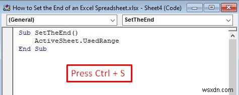 Cách đặt phần cuối của bảng tính Excel (3 cách hiệu quả)