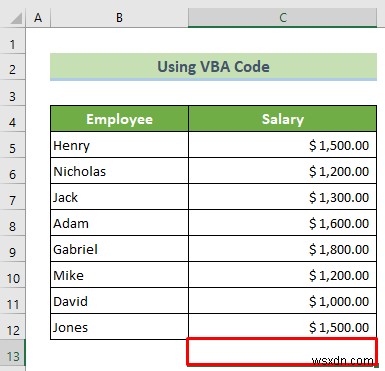 Cách đặt phần cuối của bảng tính Excel (3 cách hiệu quả)