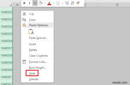 Cách giới hạn số hàng trong Excel (3 phương pháp hiệu quả)