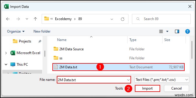 Cách xử lý nhiều hơn 1048576 hàng trong Excel