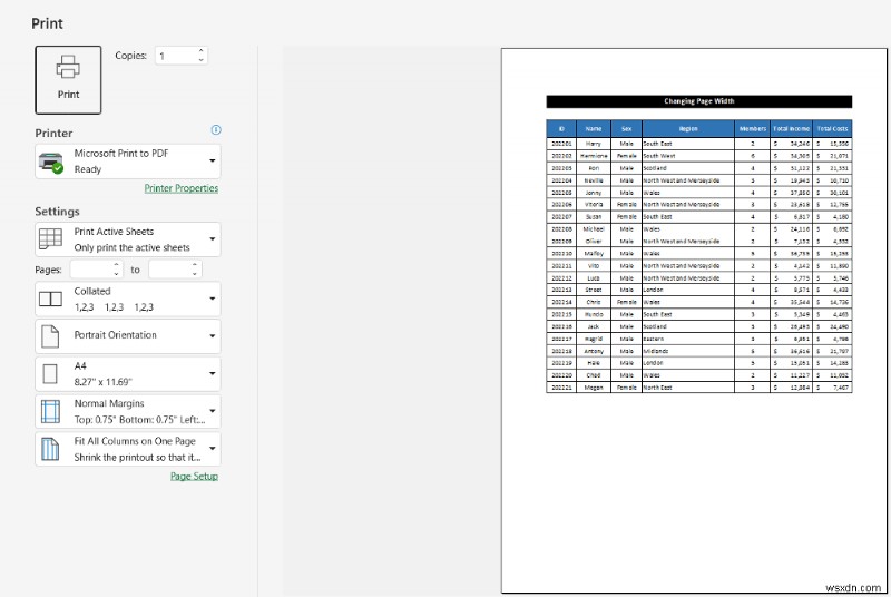 Cách điều chỉnh tất cả các cột trên một trang trong Excel (5 phương pháp dễ dàng)