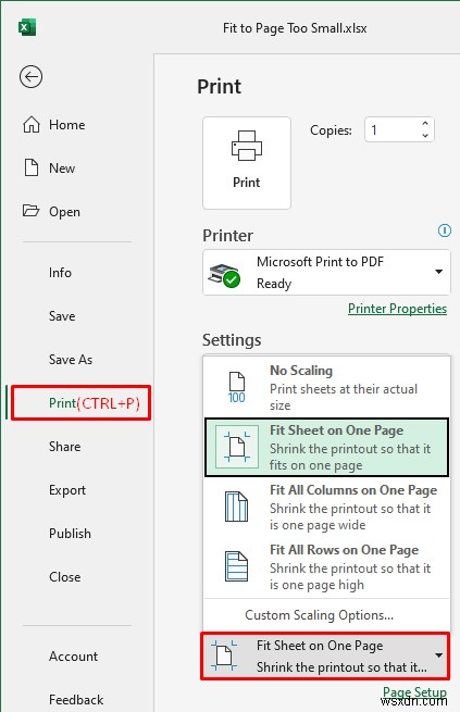 Excel vừa với tỷ lệ trang / Xem trước trông nhỏ (5 giải pháp phù hợp)