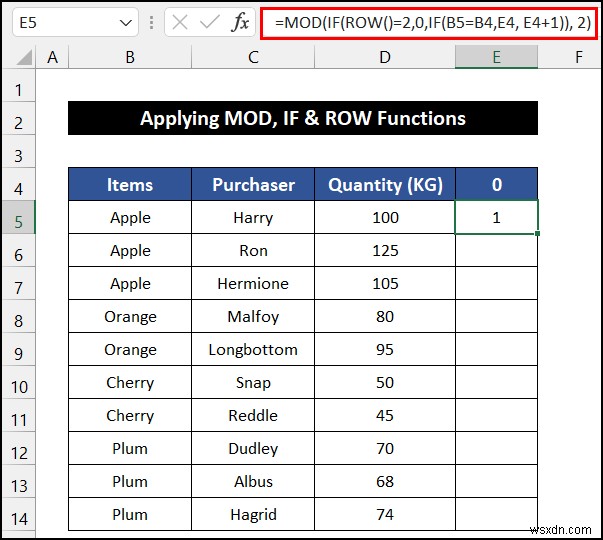 Cách thay thế màu hàng dựa trên nhóm trong Excel (6 phương pháp)