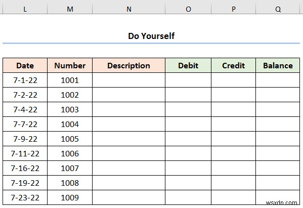 Cách tạo sổ cái sổ séc trong Excel (2 ví dụ hữu ích)