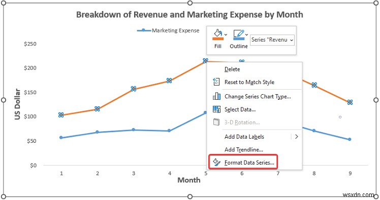 Cách thêm Dấu dữ liệu trong Excel (2 Ví dụ dễ dàng)