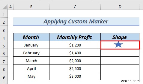 Cách thay đổi hình dạng điểm đánh dấu trong đồ thị Excel (3 phương pháp dễ dàng)