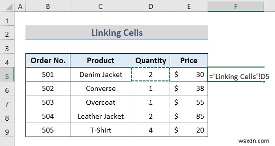 Dữ liệu ánh xạ Excel từ một trang tính khác (6 phương pháp hữu ích)