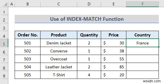 Dữ liệu ánh xạ Excel từ một trang tính khác (6 phương pháp hữu ích)