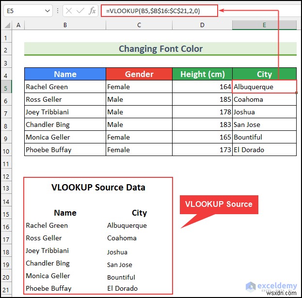 Cách ẩn dữ liệu nguồn VLOOKUP trong Excel (5 cách dễ dàng)