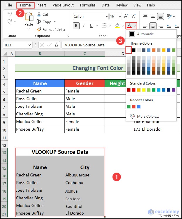 Cách ẩn dữ liệu nguồn VLOOKUP trong Excel (5 cách dễ dàng)