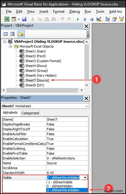 Cách ẩn dữ liệu nguồn VLOOKUP trong Excel (5 cách dễ dàng)