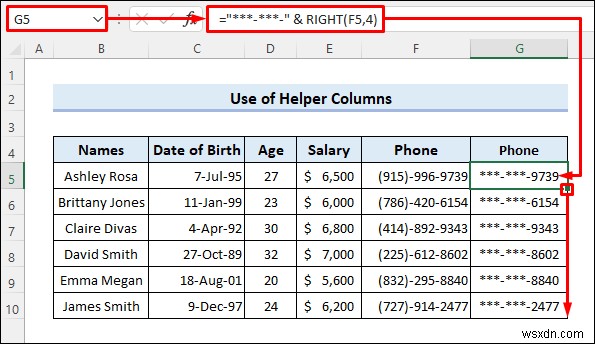 Cách ẩn dữ liệu bí mật trong Excel (5 cách dễ dàng)