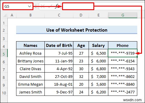 Cách ẩn dữ liệu bí mật trong Excel (5 cách dễ dàng)