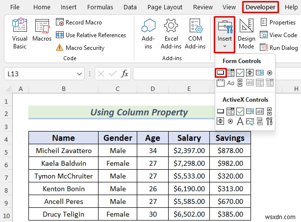 Cách ẩn cột bằng nút trong Excel (4 phương pháp phù hợp)