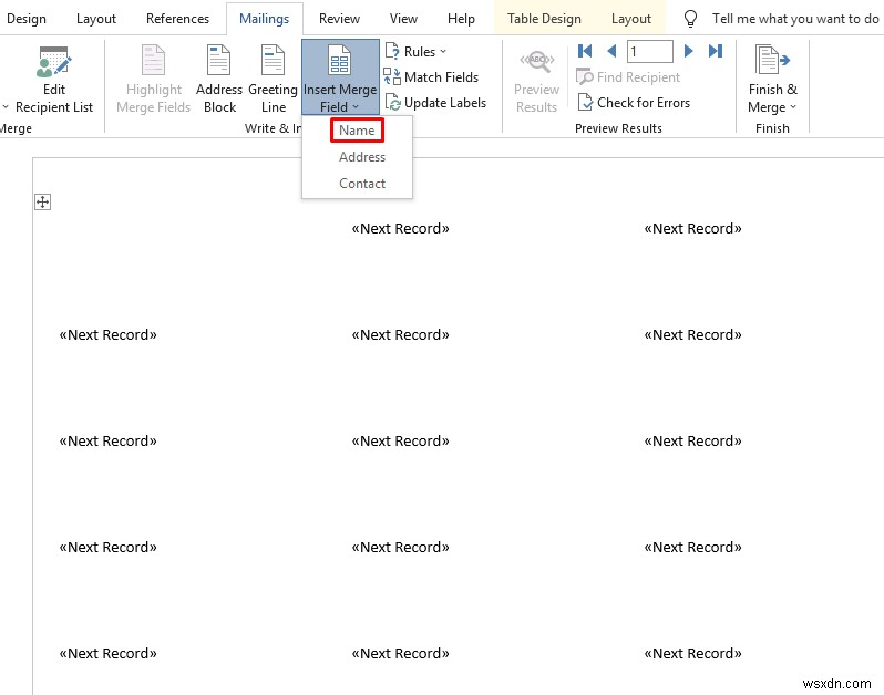 Cách in nhãn từ Excel trong Word (với các bước đơn giản)