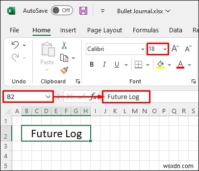 Cách tạo Nhật ký dấu đầu dòng trong Excel (với các bước chi tiết)