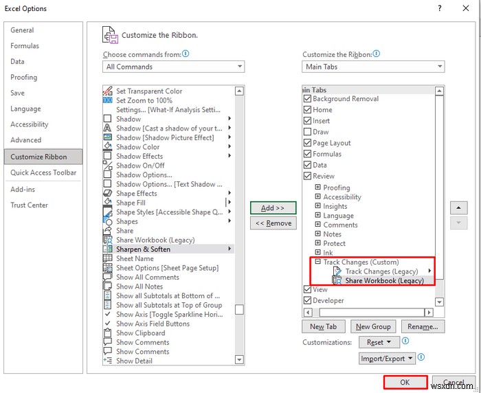 Cách bật Theo dõi thay đổi trong Excel (với Tùy chỉnh)