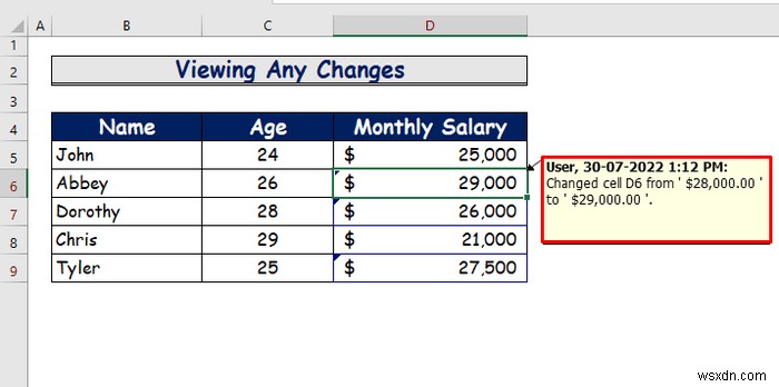 Cách bật Theo dõi thay đổi trong Excel (với Tùy chỉnh)