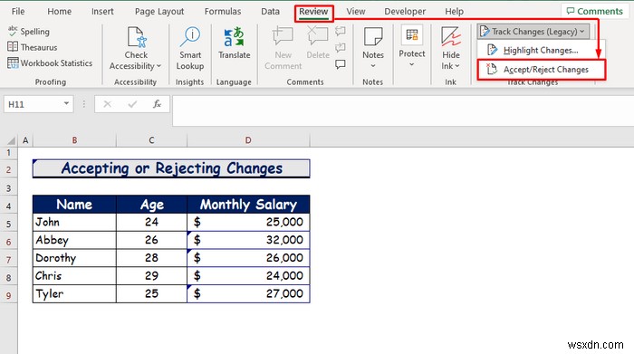 Cách bật Theo dõi thay đổi trong Excel (với Tùy chỉnh)