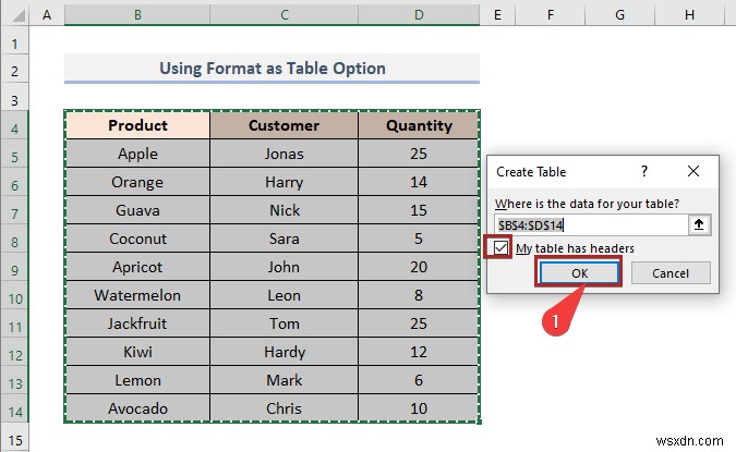 Cách tô màu hàng thay thế dựa trên giá trị ô trong Excel