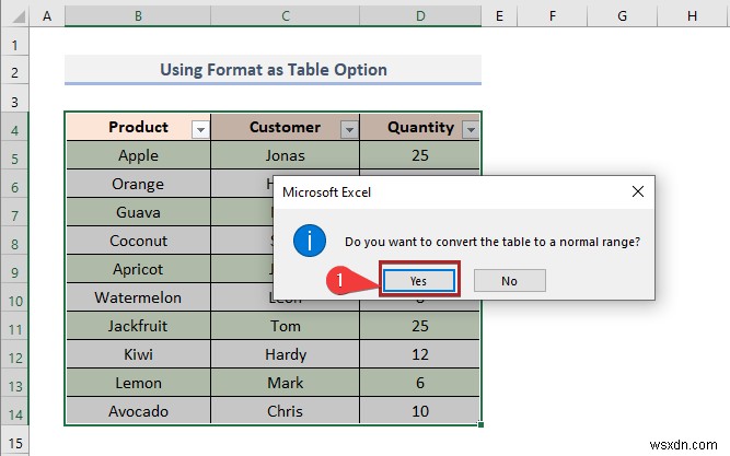 Cách tô màu hàng thay thế dựa trên giá trị ô trong Excel