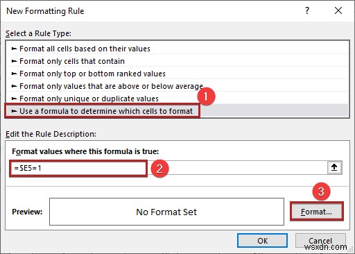 Cách tô màu hàng thay thế dựa trên giá trị ô trong Excel