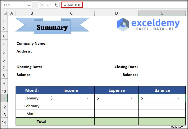 Cách duy trì sổ cái trong Excel (với các bước đơn giản)