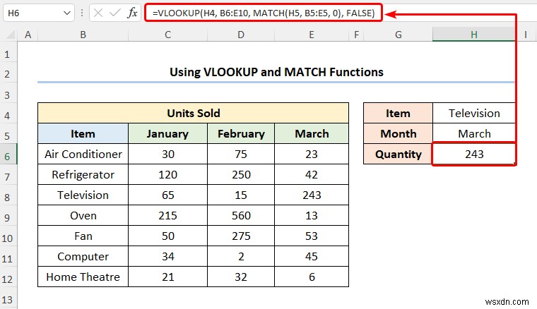 Cách ánh xạ dữ liệu bằng hàm VLOOKUP trong Excel (4 cách nhanh)