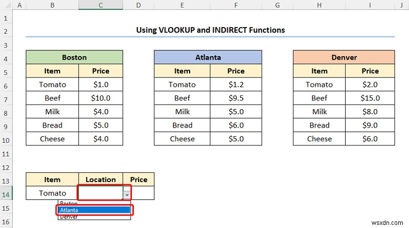 Cách ánh xạ dữ liệu bằng hàm VLOOKUP trong Excel (4 cách nhanh)