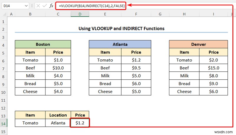 Cách ánh xạ dữ liệu bằng hàm VLOOKUP trong Excel (4 cách nhanh)